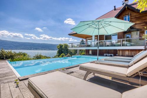 Veyrier-du-Lac Villa | Villa Richardière - Accès privé au lac et piscine