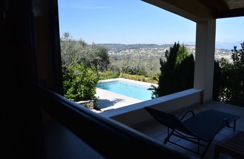 Egira Villa | Ampelos Hillside Villa with Pool and Amazing View of the Corinthian Golf
