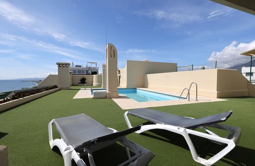 Historic Center of Estepona Apartment | "Apartment- Car included" At the Beach with Sea View, Pool, Wi-Fi, A/C & Balcony