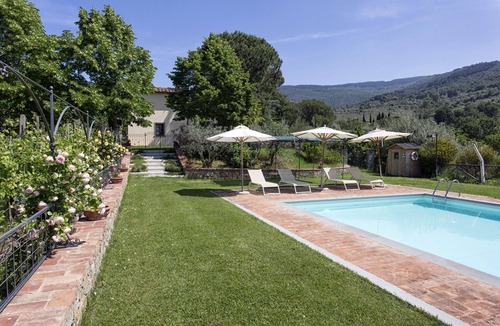 San Pietro a Cegliolo Villa | Beautiful private villa with private pool, A/C, WIFI, TV, patio, panoramic view, close to Cortona