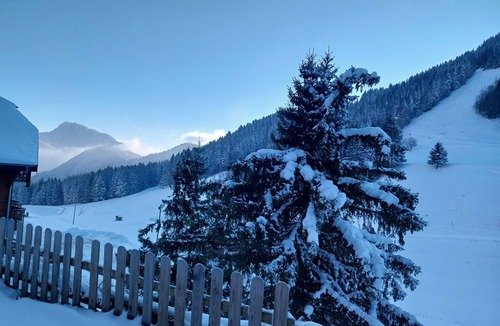 Le Biot Apartment | Bright studio with balcony, mountain view, 25m²