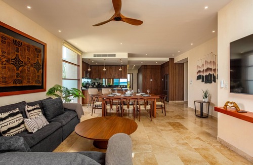 Soliman Bay Condo | Exclusive Tulum Oceanfront Serenity | 3 BR | Pool