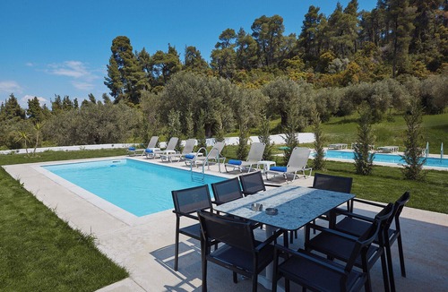 Kriopigi Villa | Halkidiki Villa with Private Pool | Modern Luxury Stay for 8