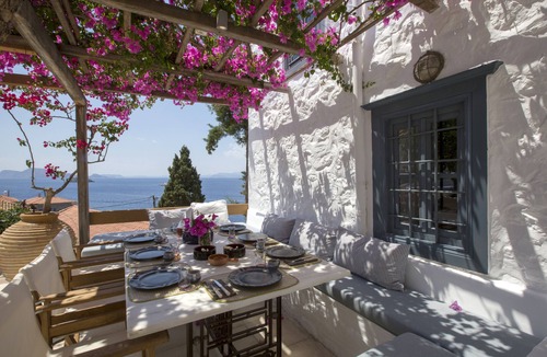 idhra House | Large traditional villa 30 meters from the sea. Stunning sea and sunset views.