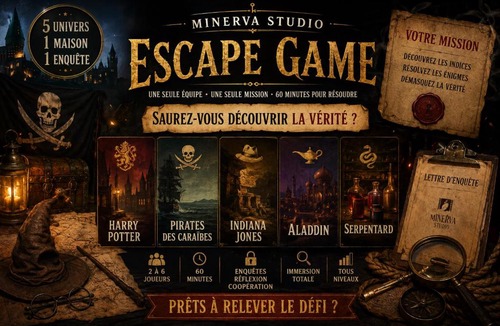 Mery-sur-Marne House | Maison Immersive Cinéma & Harry Potter 6 pers Escape Game