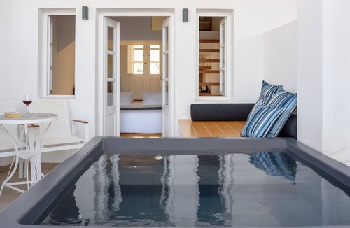 Oia Apartment | Muses Cycladic Suites - Two-Bedroom Sea View Suite with Seasonal Hot Tub