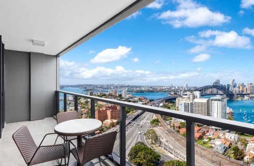 North Sydney Apartment | Stylish 2BR Harbour View Suite with Balcony