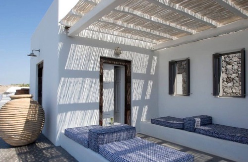Fira Villa | Superb Santorini Suite | The Velvet Suite | 2 Bedrooms | Outdoor Shaded Living
