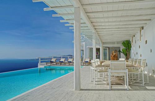 Fanari Villa | Villa Aetherion Mykonos 9 Bedrooms Infinity Pool Sea Views