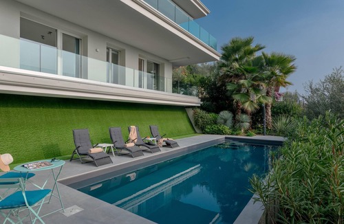 Gardone Riviera Villa | Villa Panorama with Breathtaking Lake View, Heated Pool and 4WD Car