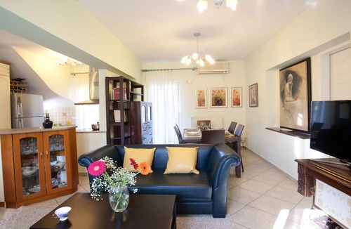 Kariotai Villa | Villa Sonia (Anthemis villas) - Private Pool, private BBQ, playground for kids!