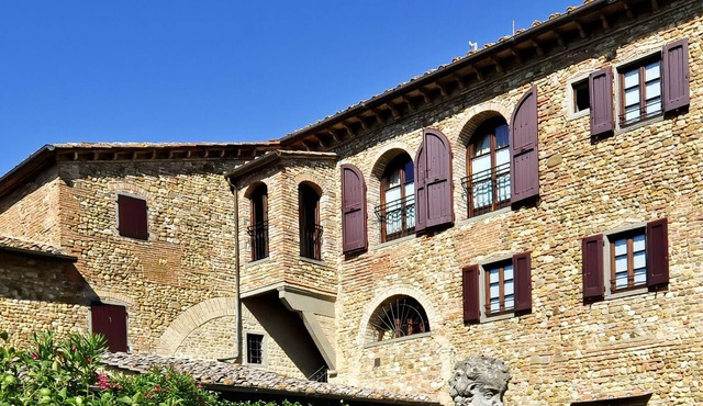 13th Century Medieval Villa on the top Chianti hills near Florence - 26 guests.