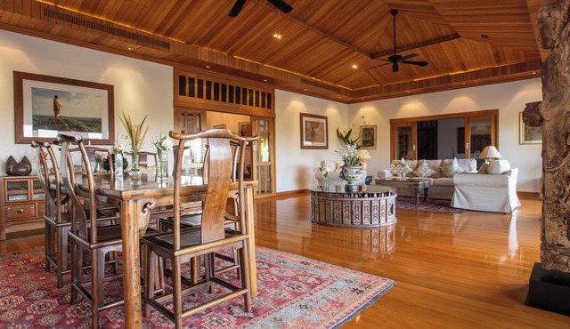 A private luxury retreat set in lush gardens and rice fields