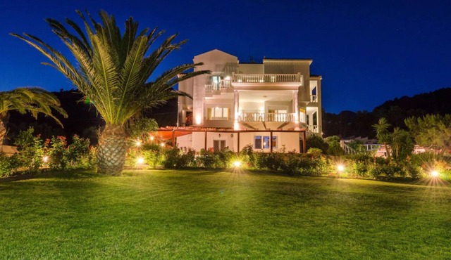 A seafront villa with swimming pool