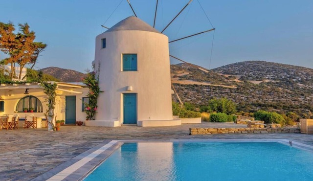 Beautiful summer villa surrounded by the sea