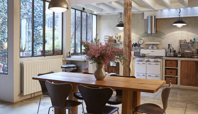 Chic Spacious Quiet House 125m2 Terrace Heart of Paris Canal St Martin 2 BR A/C