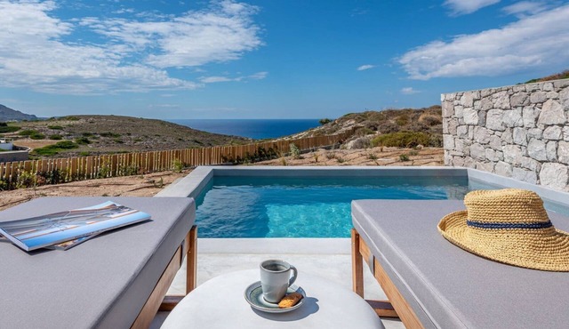 Dazzling Milos Suite | Elysian Suite | Panoramic Views of Sea and Milos