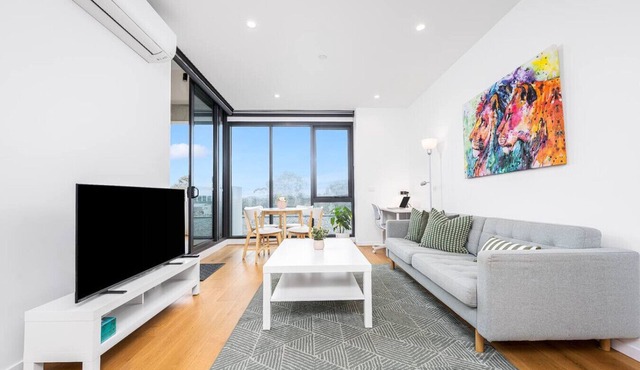 Modern Luxe Charm with Balcony Parking Gym