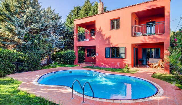 Peaceful two storey villa with traditional aesthetics
