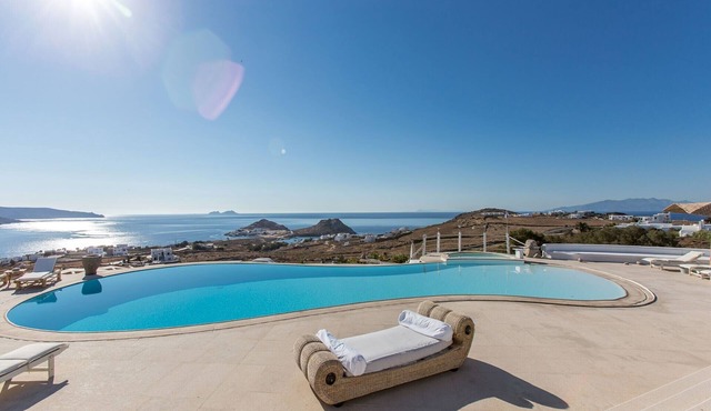 Spectacular Kalafatis Villa | 5 Bedrooms | Villa Vibhu | Private Jacuzzis