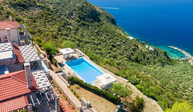 Splendid Messinia Resort Villa | Private Pool Mansion Sea View | Private Pool