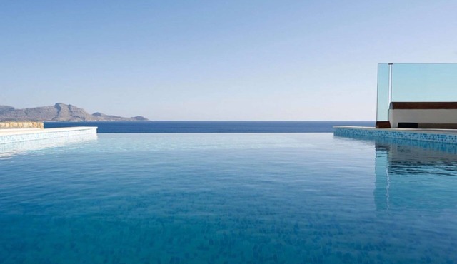 This holiday villa rental in Rhodes offers 3 bedrooms, 3 bathrooms, sleeps 6