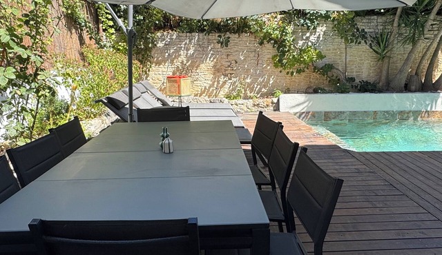 Typical, very spacious villa with private pool on the seafront
