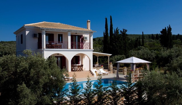 Villa Katia. An exclusive and comfort retreat at Tsoukalades. Sea & sunset views