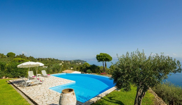Villa Pelagos undoubtedly has one of the best views in Corfu.