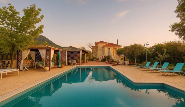 Villa Vlassoula - Beachfront Luxury Villa with Private Pool & Garden Heaven